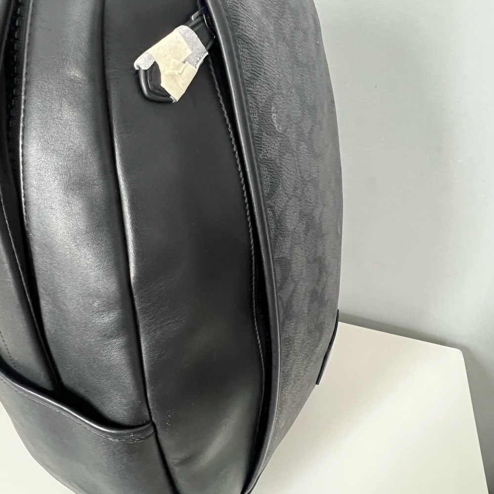 Coach Signature Black and Gray Men's Backpack - Picture 11 of 15